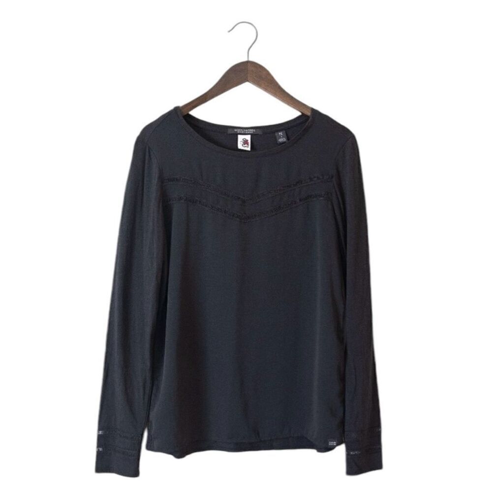 ✨Scotch & Soda Black Long Sleeve Top Sz Small Blouse✨